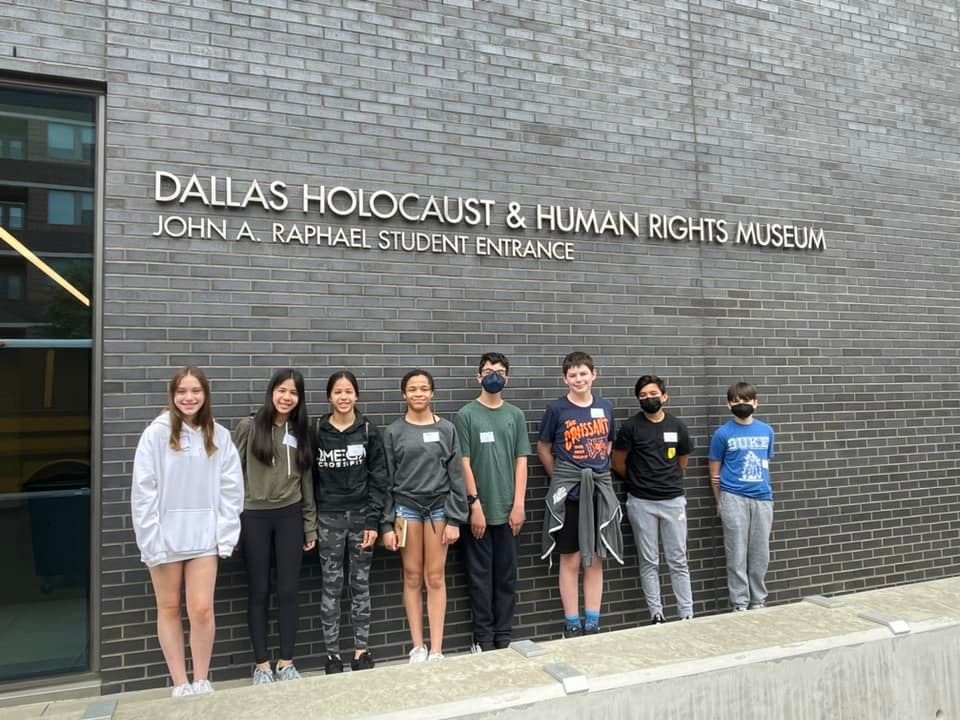 W 4 24 7th grade visit to the Dallas Holocaust Museum